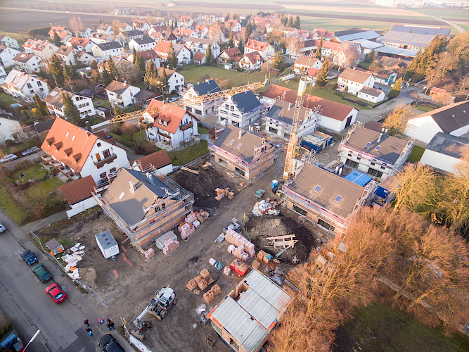 Neubaugebiet in Mintraching