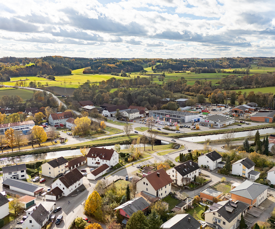 Gemeinde Zolling in Richtung Freising